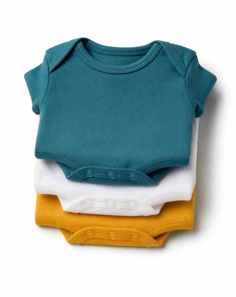 Stack of baby bodysuits