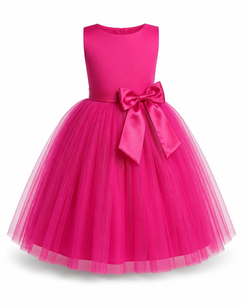 Pink tulle party dress